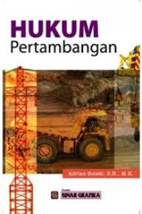 Image of Hukum pertambangan