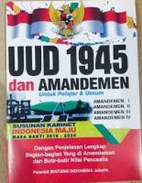 Image of UUD 1945 dan Amandemen : untuk pelajar & umum
